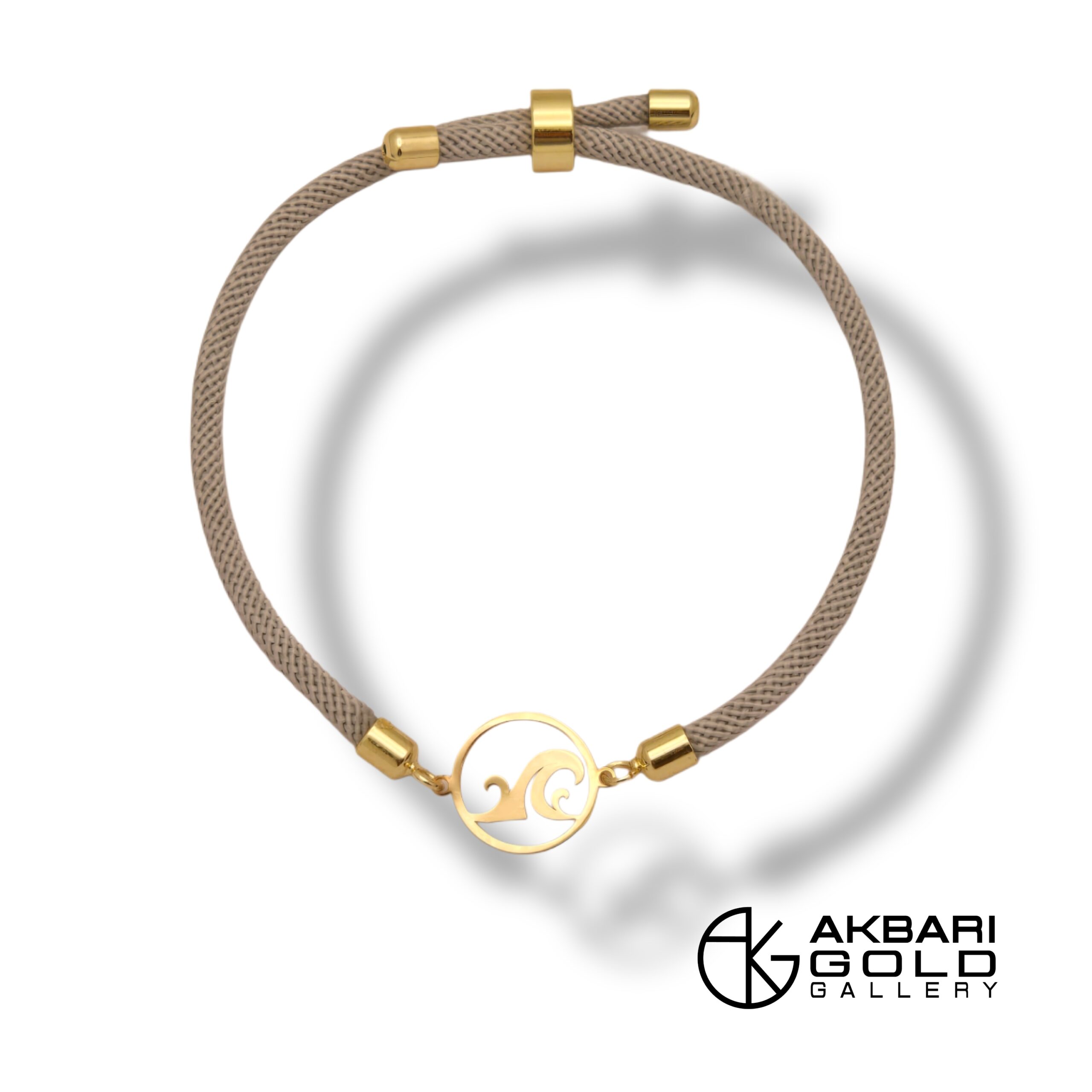 پلاک دستبندی مدل موج Akbarigold 13878.1
