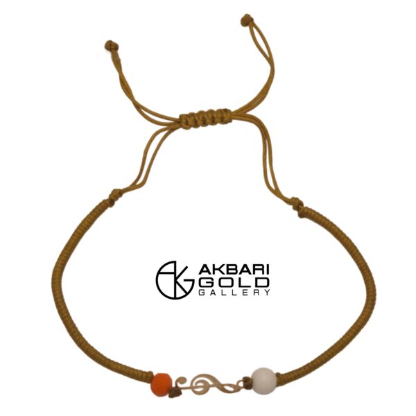 پلاک دستبندی مدل نوت موسیقی Akbarigold 9922.1
