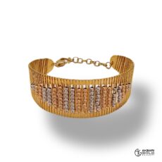 بنگل مدل تراش 2 رنگ Akbarigold code 22891.1