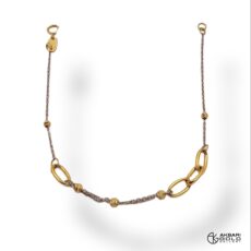 دستبند مدل تاج Akbarigold code 17744.1