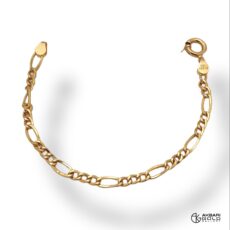 دستبند مدل فیگارو Akbarigold code 23041.1