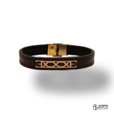 دستبند مدل چرم Akbarigold code 12804.1