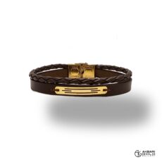 دستبند مدل چرم Akbarigold code 19094.1