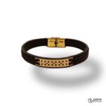 دستبند مدل چرم Akbarigold code 6470.1