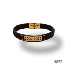 دستبند مدل چرم Akbarigold code 6470.1