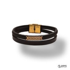 دستبند مدل چرم Akbarigold code 7956.1