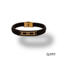 دستبند مدل چرم Akbarigold code 9184.1