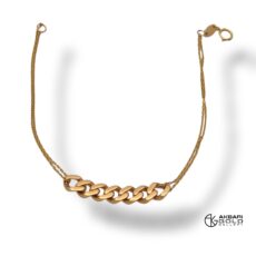 دستبند مدل کارتیه کوبیده Akbarigold code 12559.1