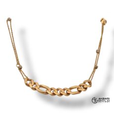 دستبند مدل کارتیه کوبیده Akbarigold code 12560.1